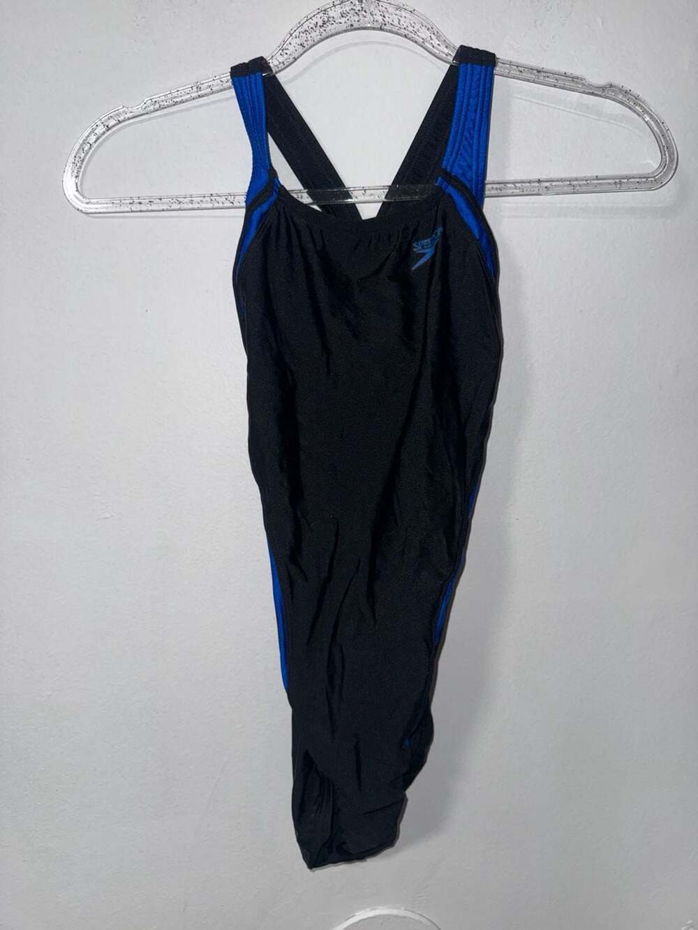 Speedo One-Piece Swimsuit Black Blue Size 34 Style 719646